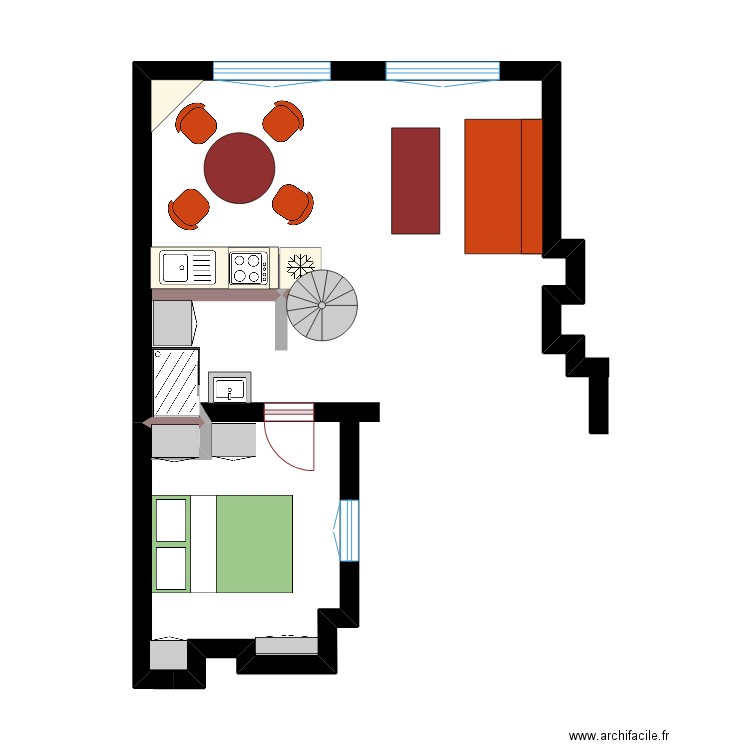 Parigi. Plan de 0 pièce et 0 m2