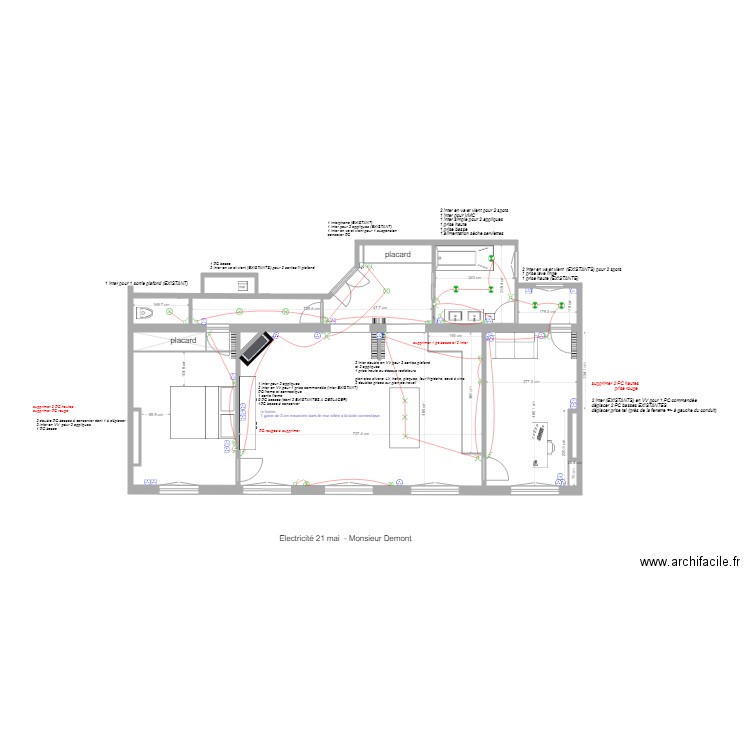 demon projet electricité. Plan de 0 pièce et 0 m2