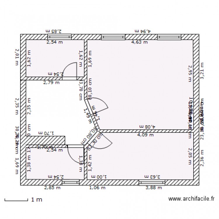 CONCHES NOUVEAU 1ER ETAGE. Plan de 0 pièce et 0 m2