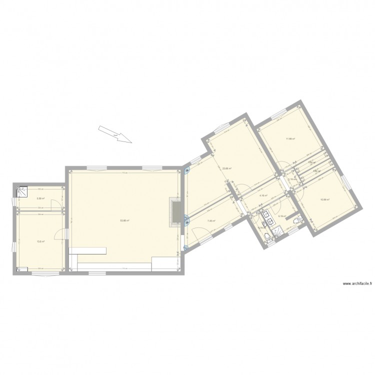 tourrettes nu. Plan de 0 pièce et 0 m2