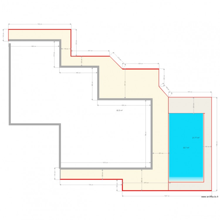 Terrasses Surface 2. Plan de 0 pièce et 0 m2