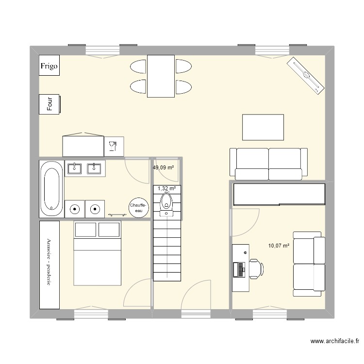 Plan Numéro 5 V2. Plan de 0 pièce et 0 m2