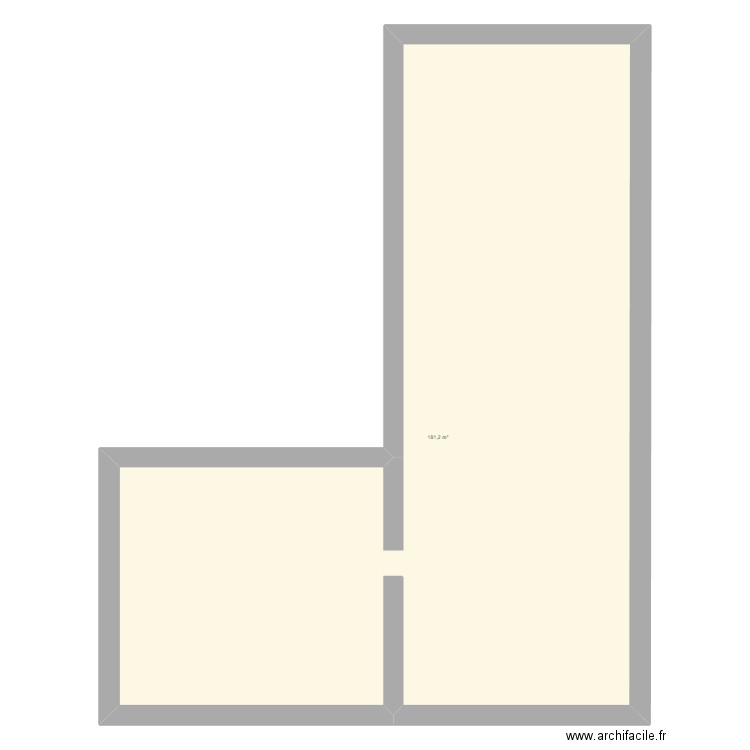 plan generale. Plan de 1 pièce et 181 m2