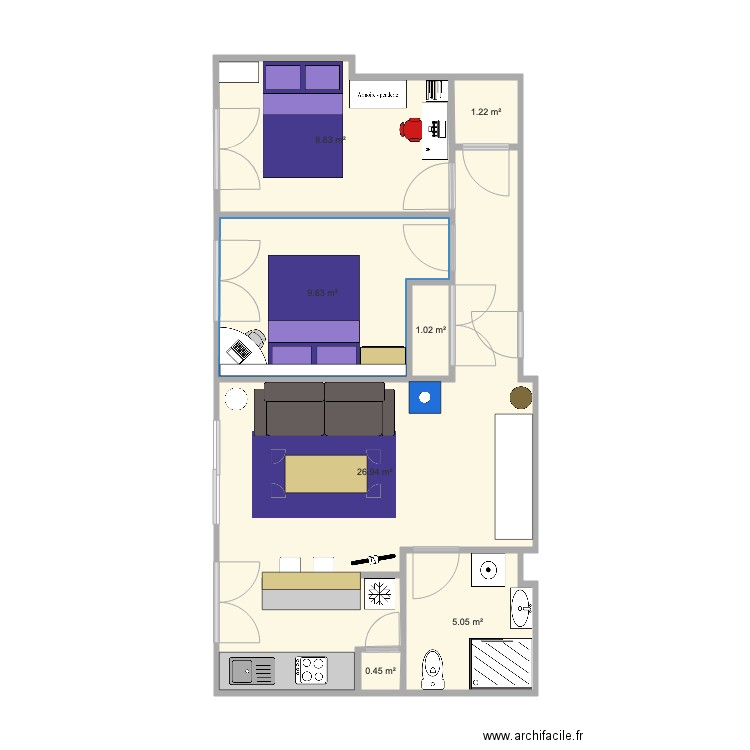 Appartement K. Plan de 0 pièce et 0 m2