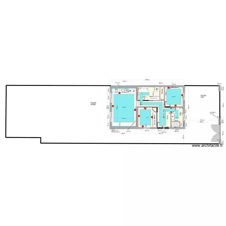 43 bis LC masse projet. Plan de 