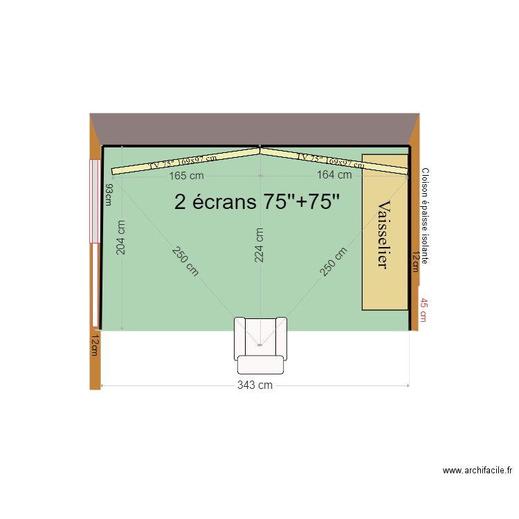 Coin TV 02D. Plan de 0 pièce et 0 m2