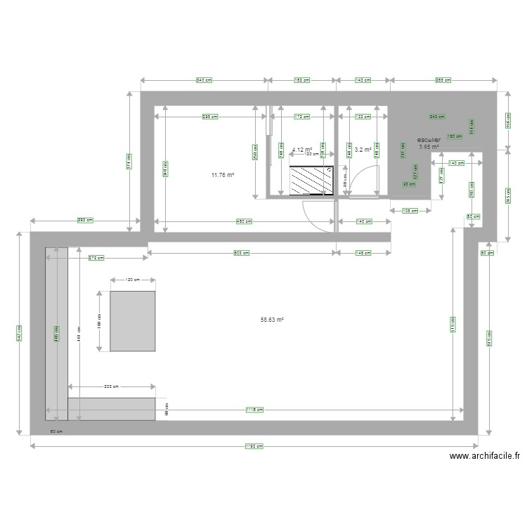 rdc. Plan de 0 pièce et 0 m2
