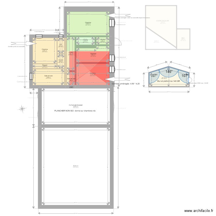 DEL VOLGO. Plan de 27 pièces et 411 m2