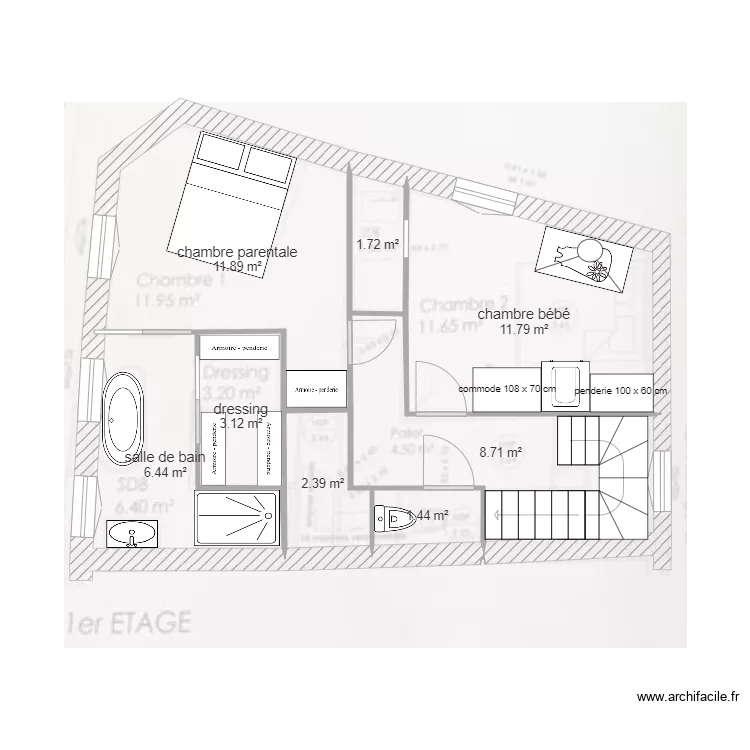 FAMILLE PONROY R1. Plan de FAMILLE PONROY R1. Plan de