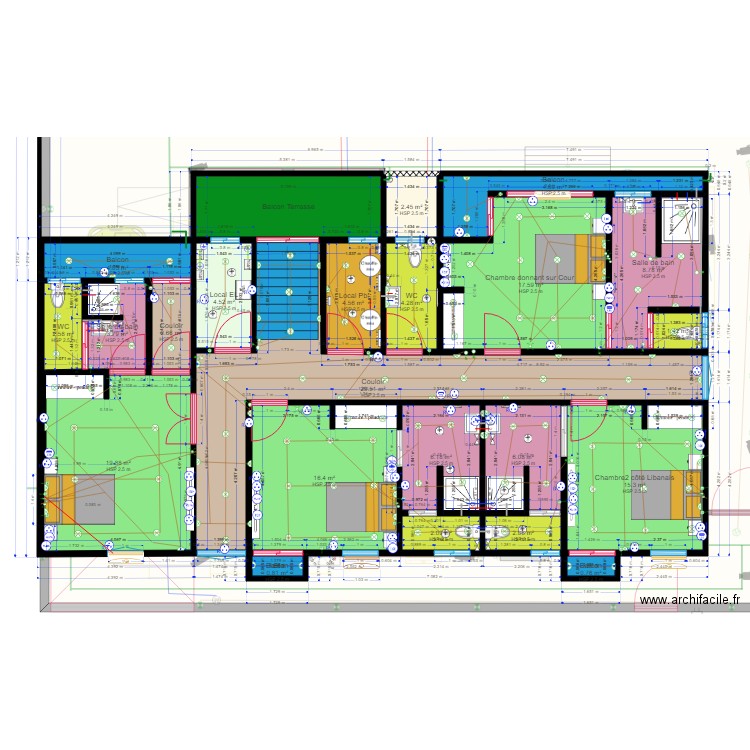 PLAN DIANE GONZAC1 MODIF1. Plan de 0 pièce et 0 m2