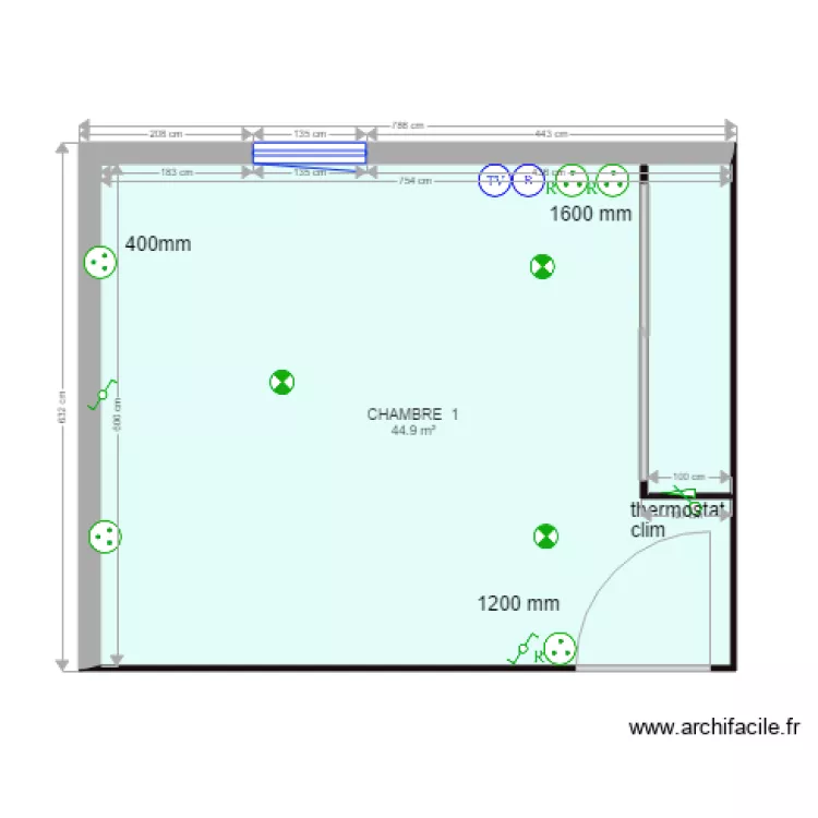 chamnre 2 HATHOUTI. Plan de 