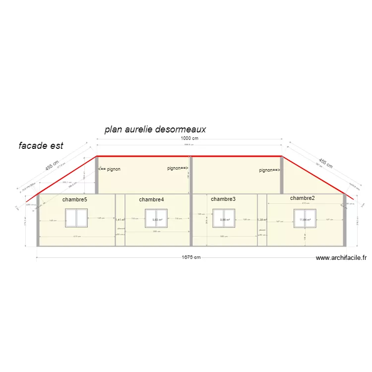 facade est3. Plan de facade est3. Plan de