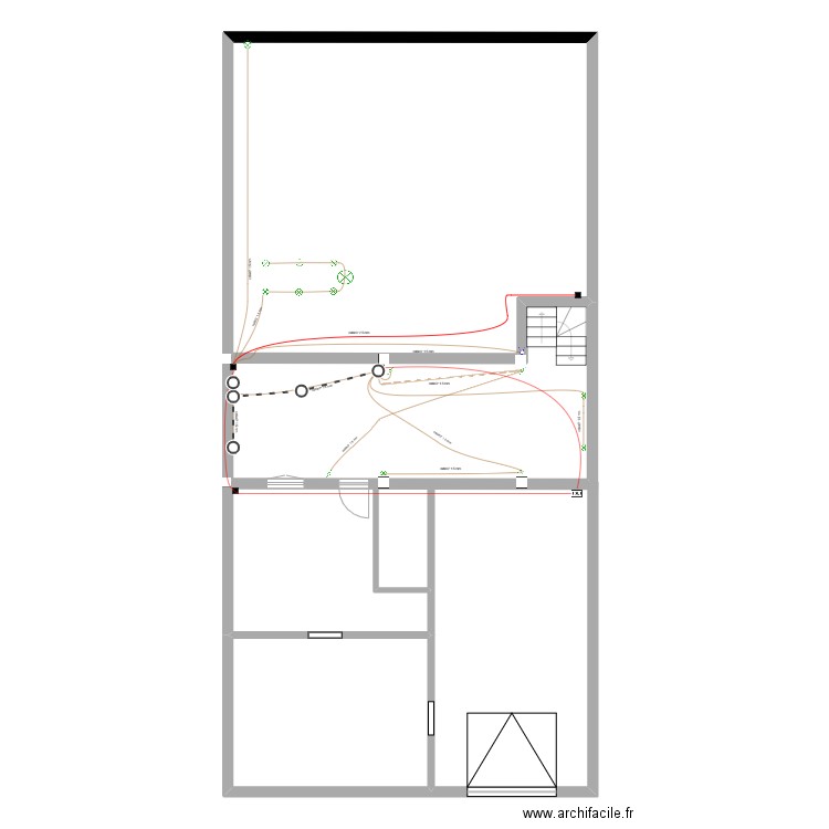 MOKRANI. Plan de 3 pièces et 132 m2