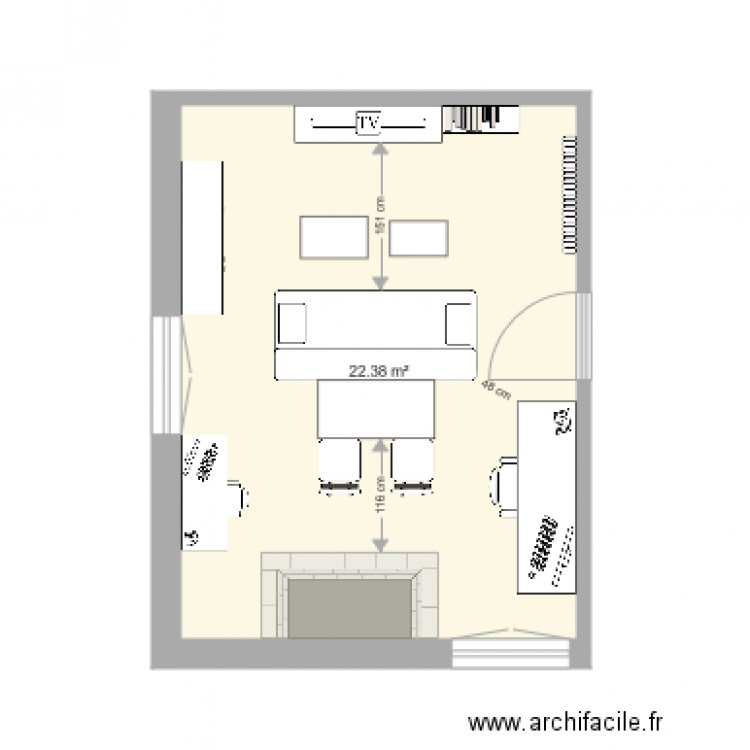 Salon Table 60. Plan de 0 pièce et 0 m2