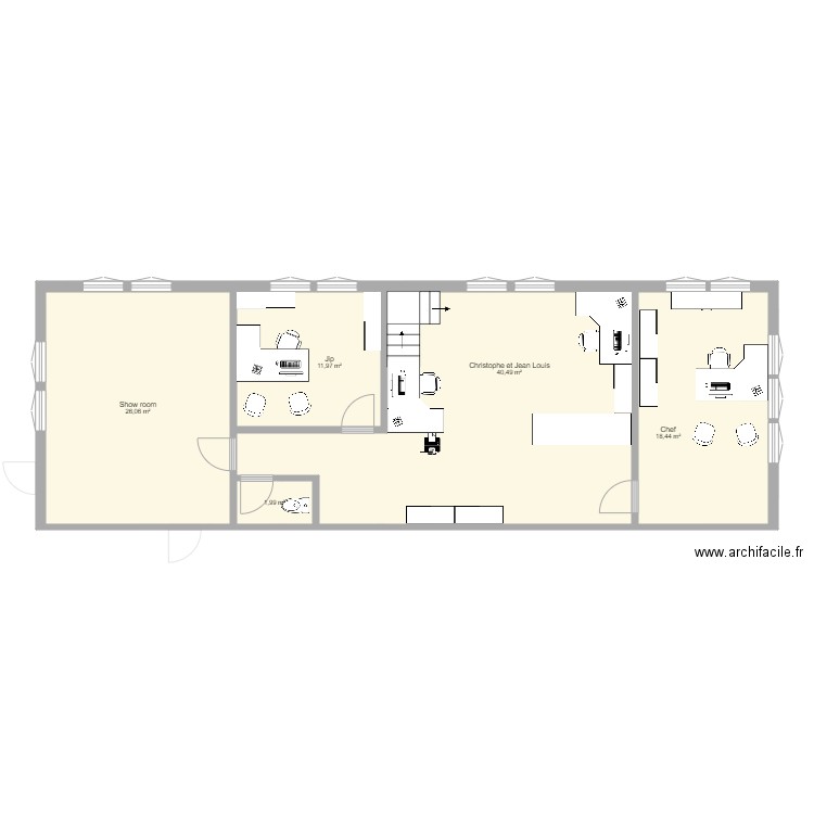 Bureaux 3. Plan de 0 pièce et 0 m2