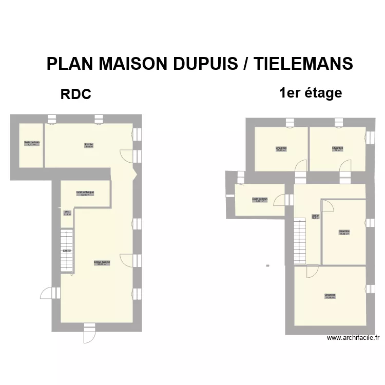 DUPUIS Chalmazel. Plan de 
