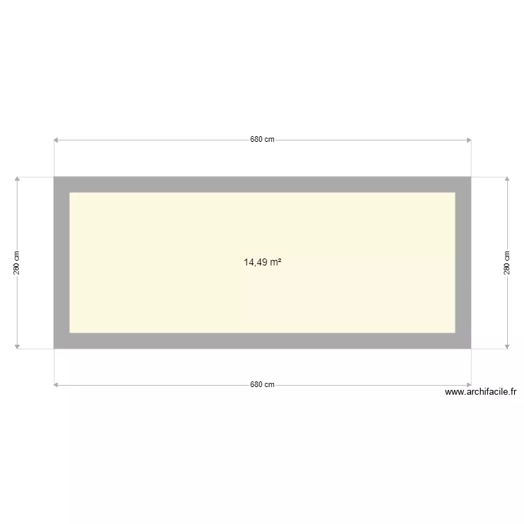 carport facade. Plan de 