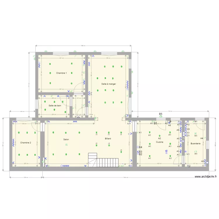 REZ CHAUSSEE . Plan de 