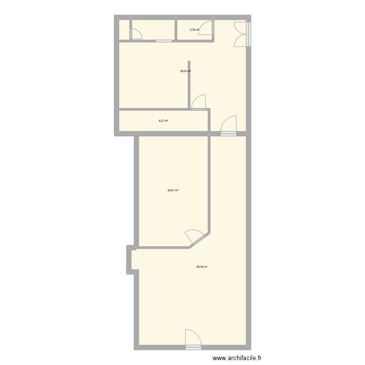 Office. Plan de 0 pièce et 0 m2