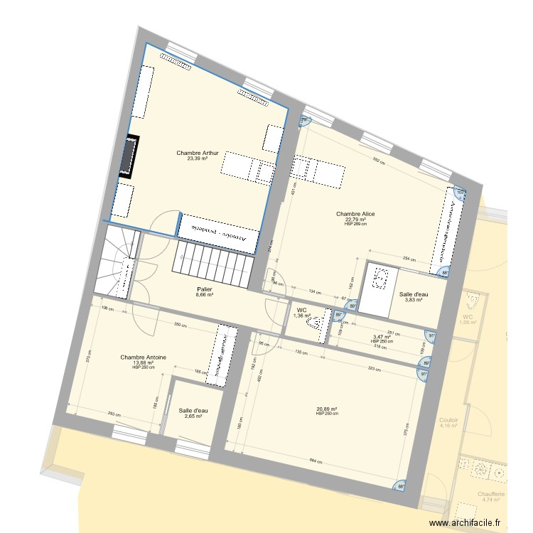 Maison Christopher48. Plan de 22 pièces et 343 m2