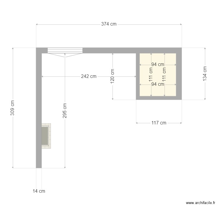 Coin Cuisine. Plan de 0 pièce et 0 m2