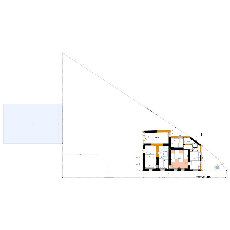 2023 04 TEST 0 RENO Plaques OSB placher/plafond. Plan de 1 pièce et 26 m2