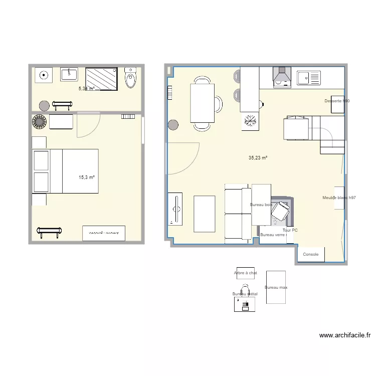 Appart Roost Warendin. Plan de Appart Roost Warendin. Plan de