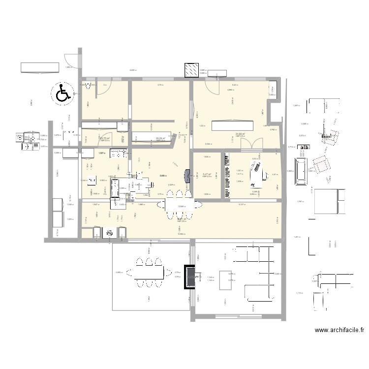 Cerfontaine reno - 20221005 - PIECE MUSIQUE. Plan de 5 pièces et 121 m2