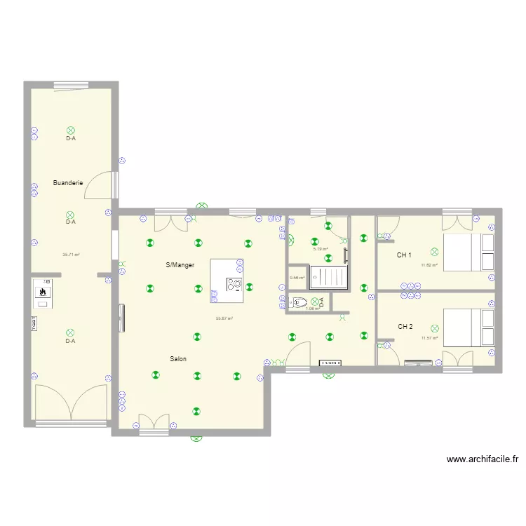 Champignole  elec. Plan de 