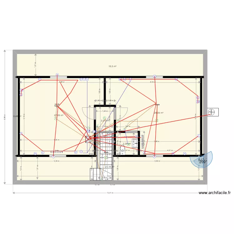 171 ter etage electricit&eacute; 26 aout. Plan de 