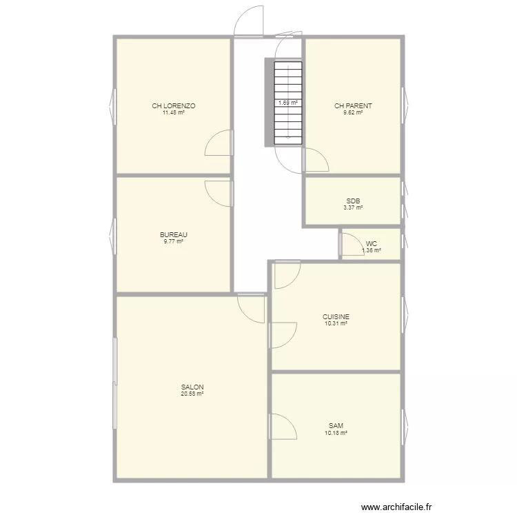 maison. Plan de 