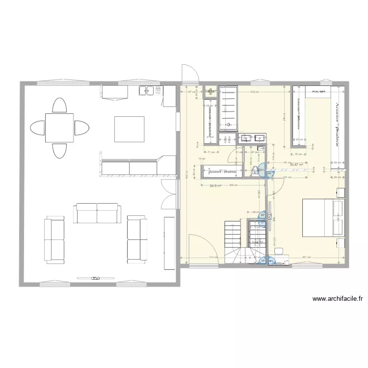 plan maison rdc. Plan de 