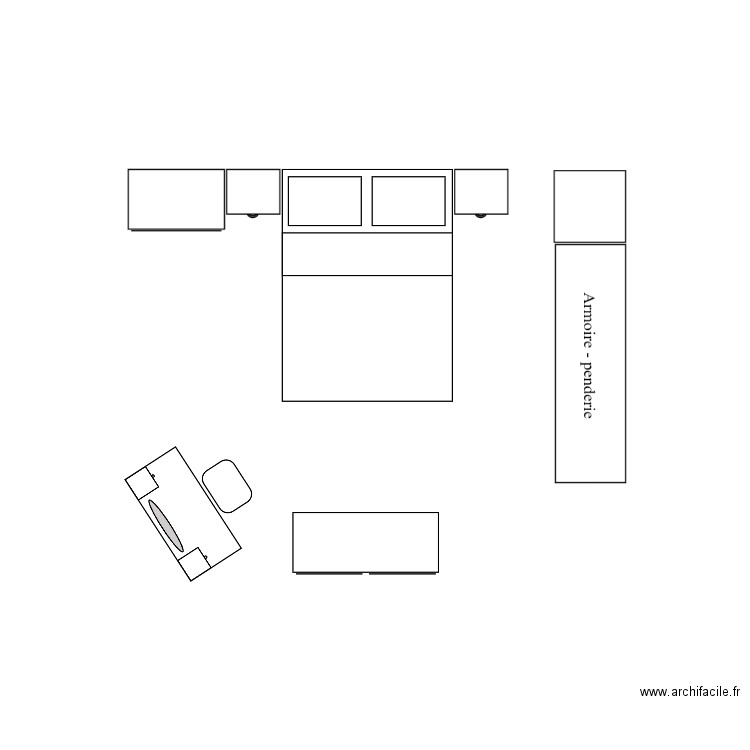 Chambre Maman  . Plan de 0 pièce et 0 m2