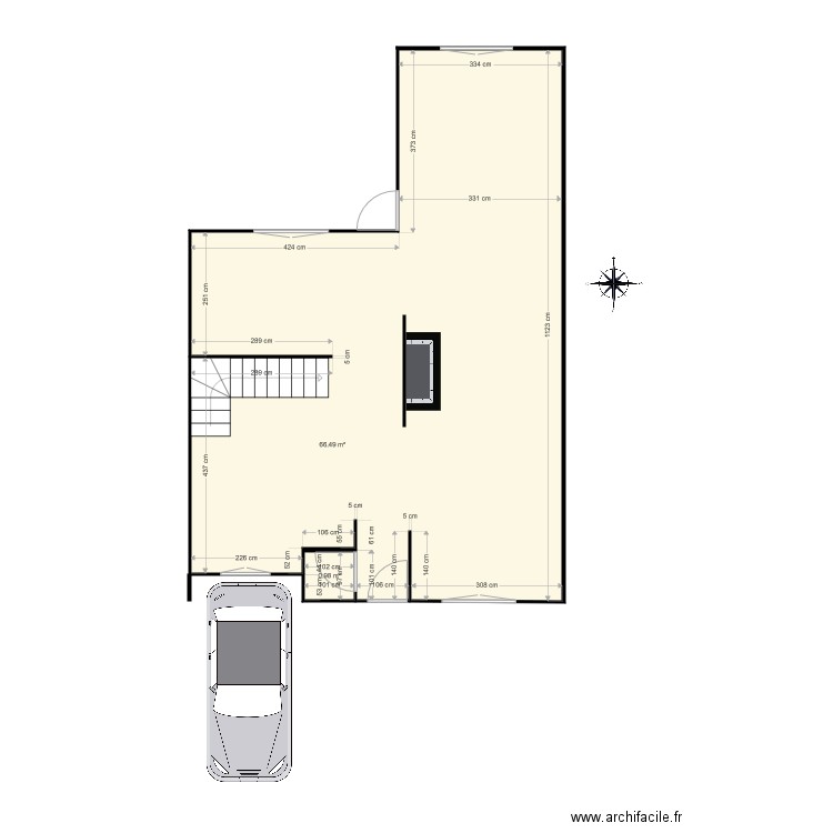 RDC THENARD PROJET. Plan de 0 pièce et 0 m2