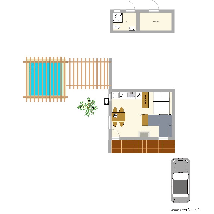 Plano de casa 20 m2. Plan de 0 pièce et 0 m2