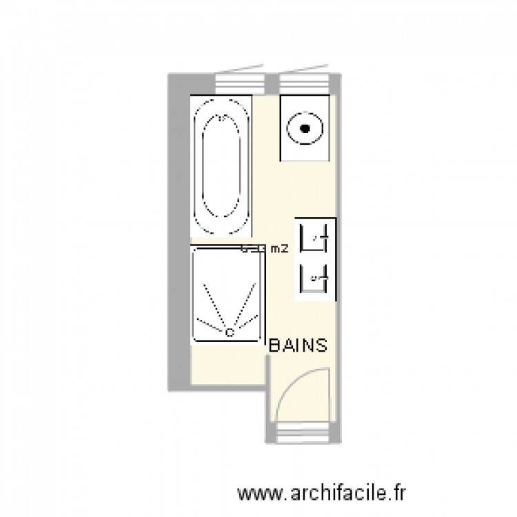 Salle debain PERAND JEANNE APRES. Plan de 0 pièce et 0 m2