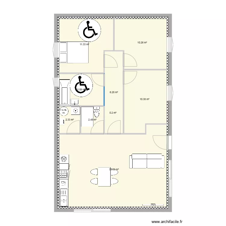 maison neuve. Plan de 