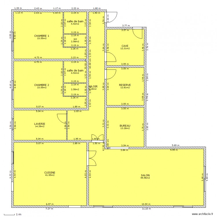 PROJET 1. Plan de 0 pièce et 0 m2