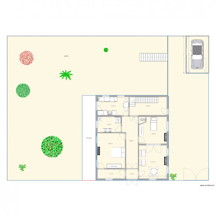 ave de la gare REZ V1. Plan de 0 pièce et 0 m2