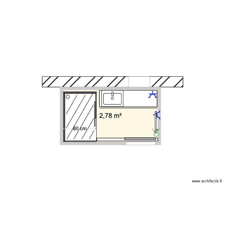 sdb Filles. Plan de 0 pièce et 0 m2