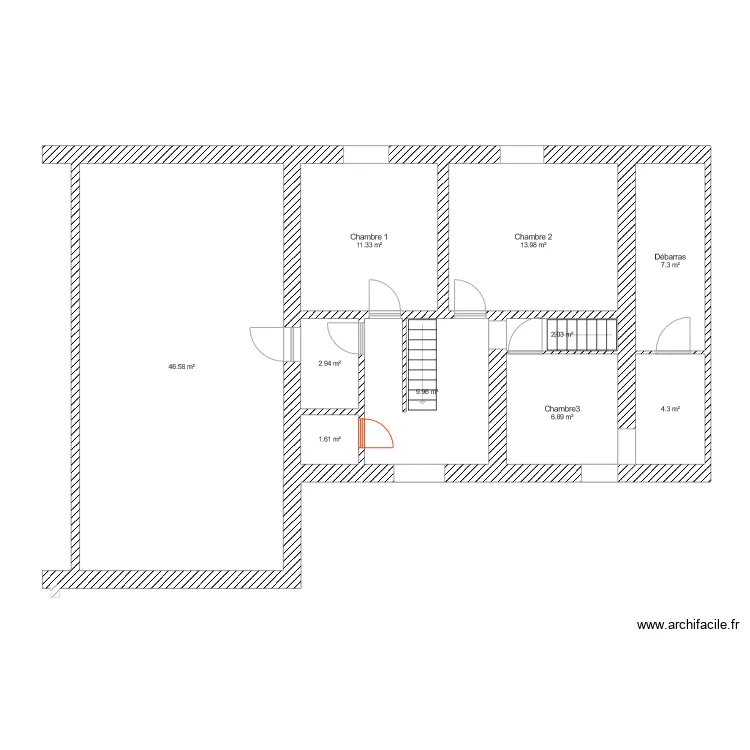 Maison Peissant 1er étage modif. Plan de Maison Peissant 1er étage modif. Plan de