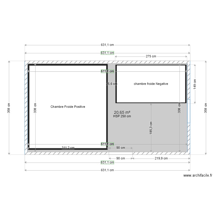 CHAMBRE FROIDE  SAINTE ANNE. Plan de 0 pièce et 0 m2