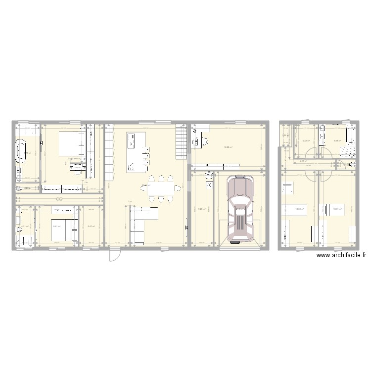 Maison. Plan de 0 pièce et 0 m2