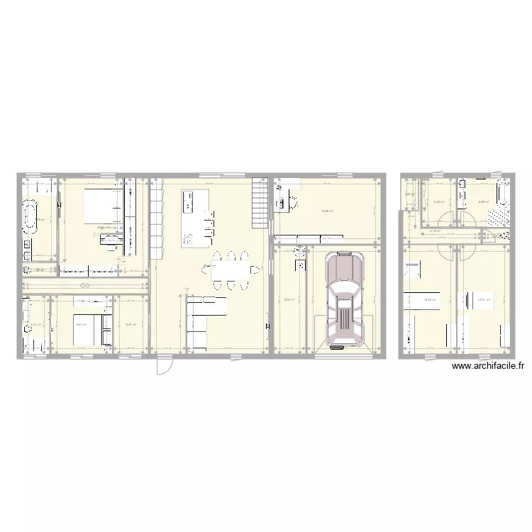 Maison. Plan de 