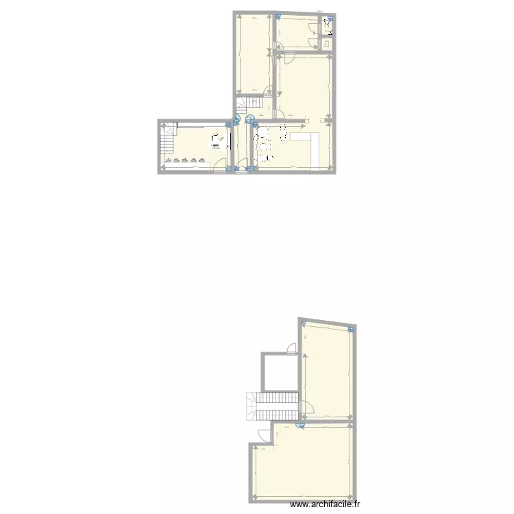 RDC cloutiers boulangerie. Plan de 