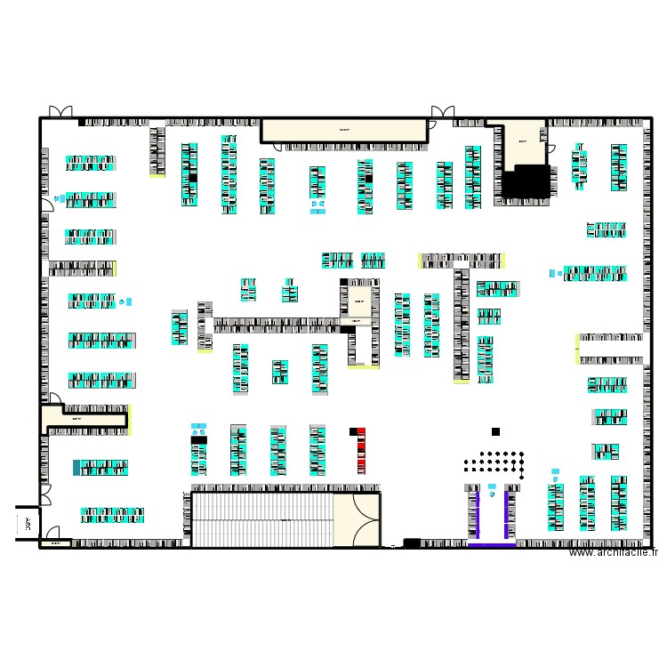 Fnac GP PE. Plan de 9 pièces et 79 m2