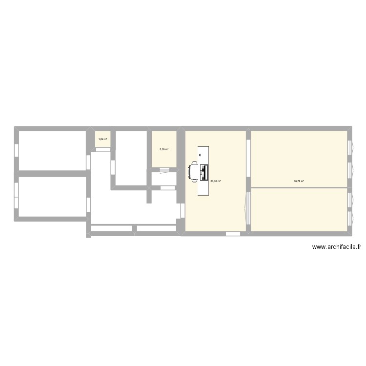 cabinet. Plan de 0 pièce et 0 m2