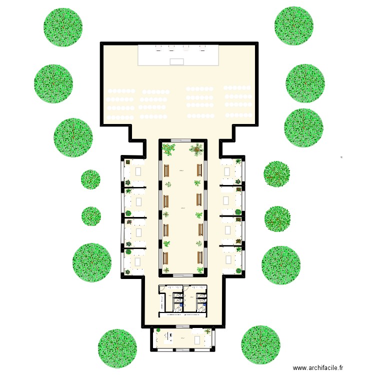 BATIMENT.... Plan de 11 pièces et 949 m2