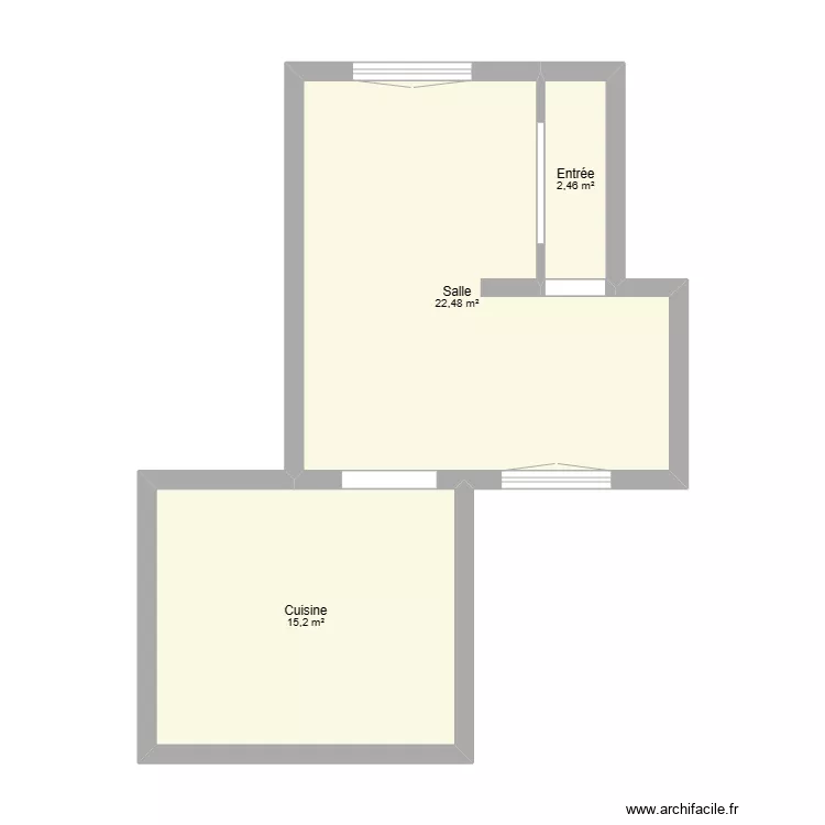 Maison actuelle. Plan de 