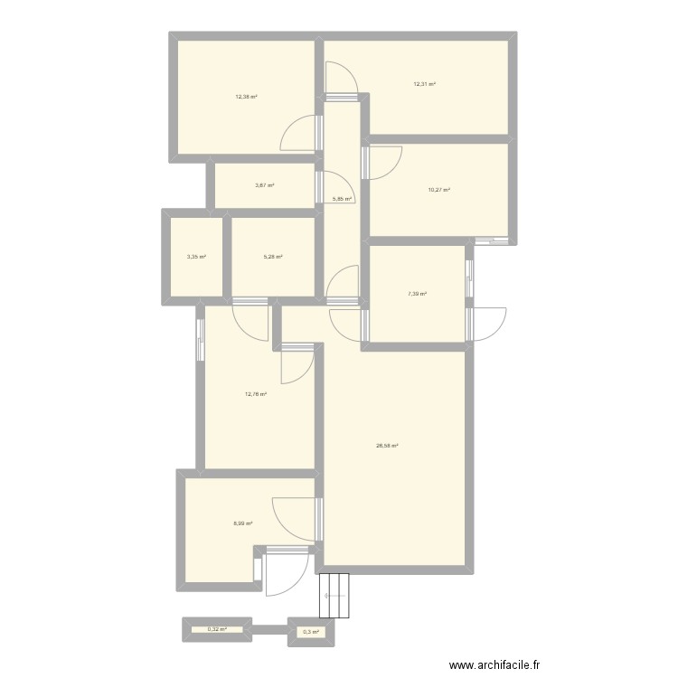 Slim villa 10sur20. Plan de 0 pièce et 0 m2